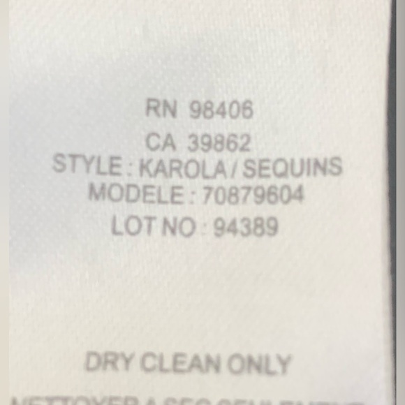 SZ 2 Theory Black Mini Long Sheer Sleeve Dress - Picture 7 of 7